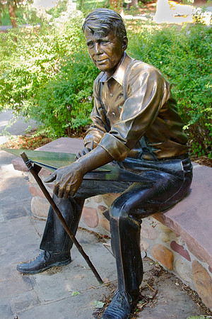 Robert Frost at His Writing Desk CU