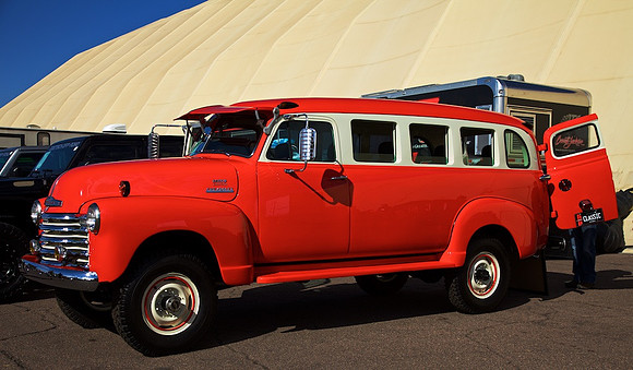 Chevy NAPCO School Bus Barrett-Jackson Scottsdale, AZ Jan 14, 2019  _1345