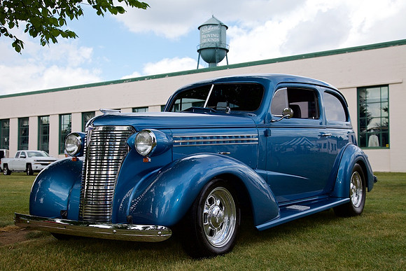 Chevy, 1938 Packard Proving Grounds Easy Rodders Car Show July 23, 2017 - IMG_9790