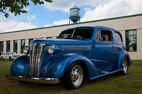 Chevy, 1938 Packard Proving Grounds Easy Rodders Car Show July 23, 2017 - IMG_9791 - Version 2