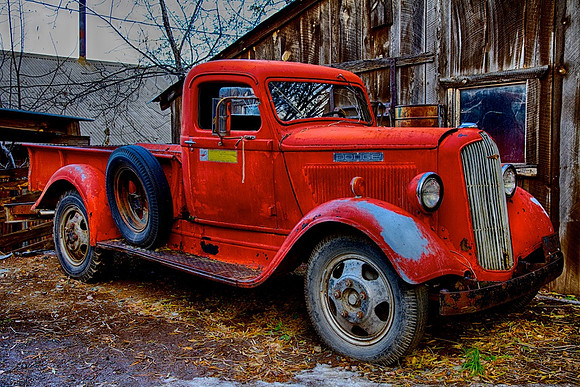 Jerome, AZ Gold King Mine Dodge Truck Dec 2, 2016 _4150_HDR