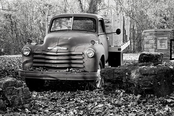 Steamboat Island Farm Old Trucks