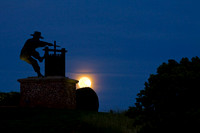 CA-Napa Wine Crusher Full Moon Rise