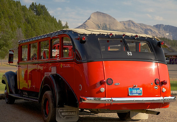 Glacier National Park White Trucks Aug 2013